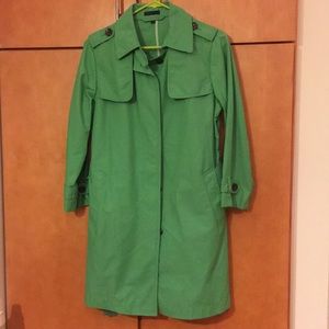 Green Raincoat Trenchcoat Small Gap